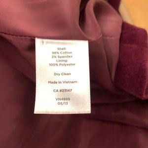 Talbots burgundy jacket